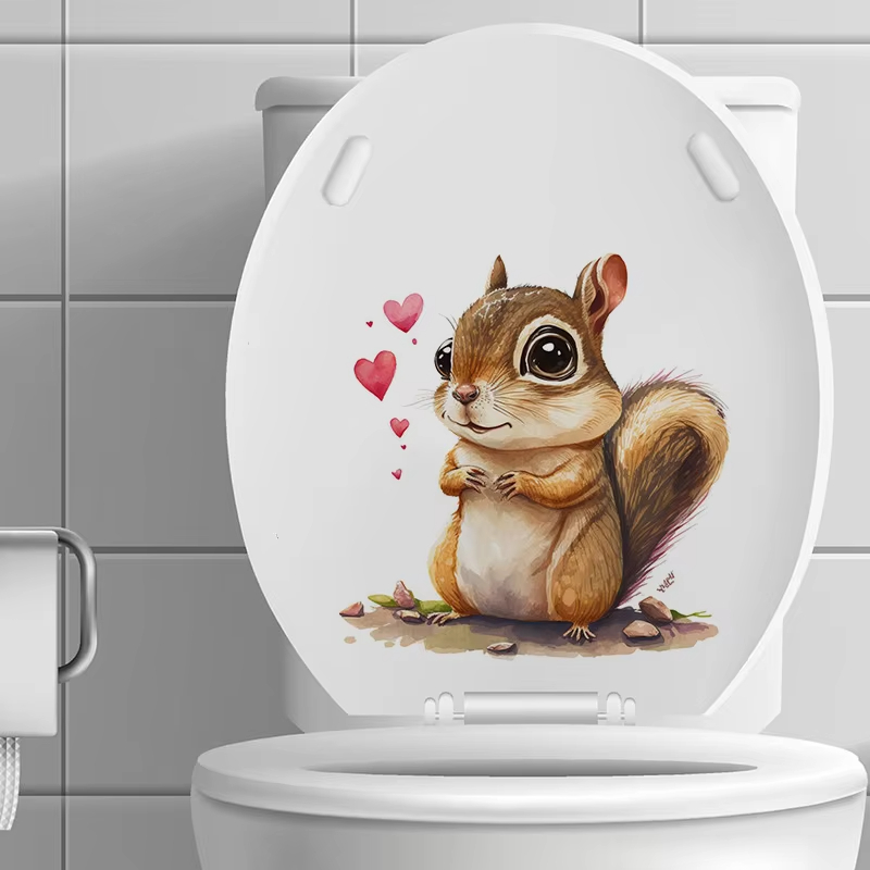 Cute Squirrel Wall Stickers Be - đánh giá và giá Pvc Panel Background